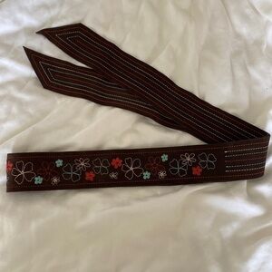 American Eagle Floral Embroidered Belt OS